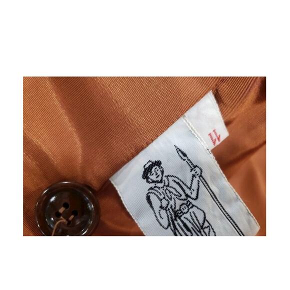 Vintage Winlit Suede Blazer Women’s Size S – Rich Brown Leather Classic - Picture 4 of 10